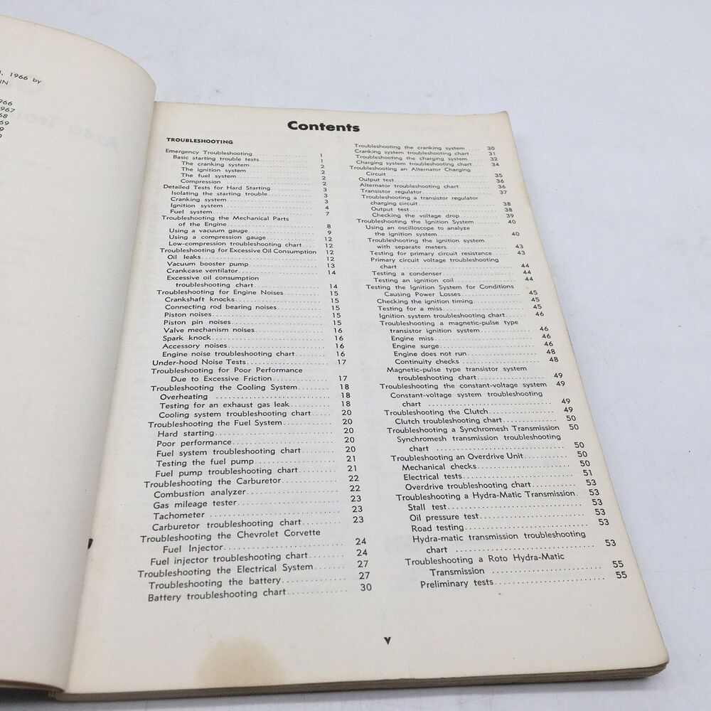 Glenn's Auto Troubleshooting Guide 1970's Book Chilton’s Automotive Guide VTG - Picture 9 of 13